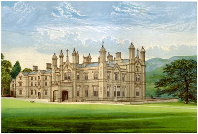 Glanusk Park, Brecknockshire, Wales, hem för Baronet Bailey, c1880 av Unbekannt
