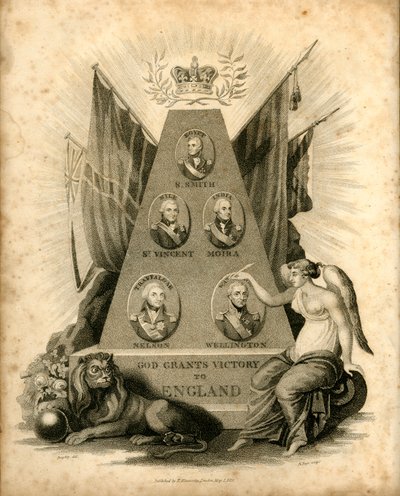 Gud skänker seger åt England, 1816. av Unbekannt