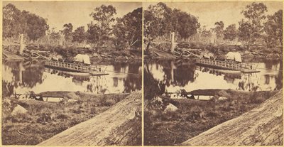 Golbourn Punt i Seymour, Australien, 1860-talet. av Unbekannt