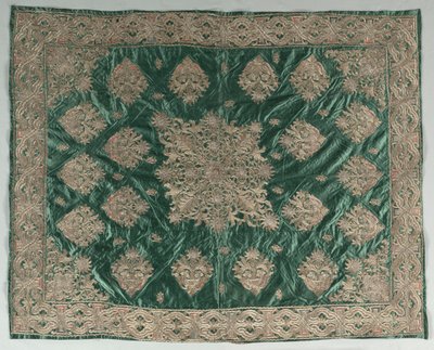 Broderat omslag med guldtråd, 1800-tal. av Unbekannt