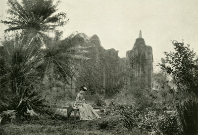 Gotisk ruin i Barrackpore Garden, c1870, 1925. av Unbekannt