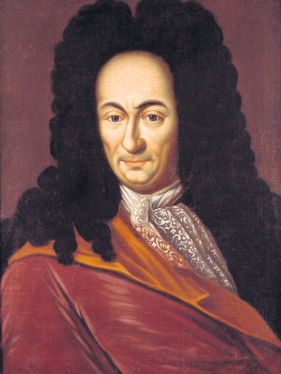 Gottfried Wilhelm Leibniz 1646-1716, ca. 1710 av Unbekannt