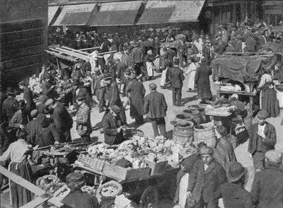 Goulston Street på söndagsmorgonen, London, c1901 1901 av Unbekannt