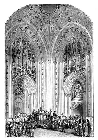 Grand Entrance, Westminster Palace, London, c1888 av Unbekannt