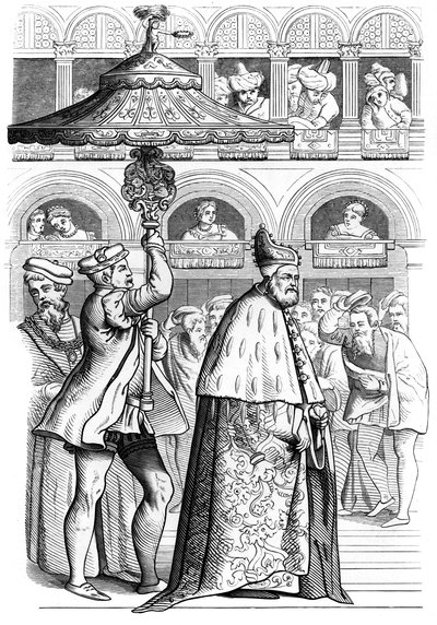 Stora dogens procession, Venedig, Italien, 1500-talet 1849 av Unbekannt