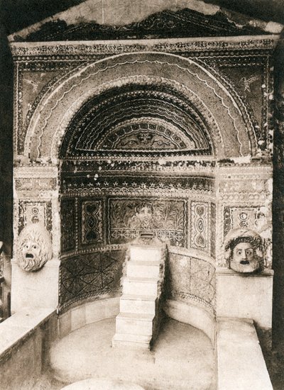Grande Fontana, Pompeji, Italien, ca 1900-talet av Unbekannt