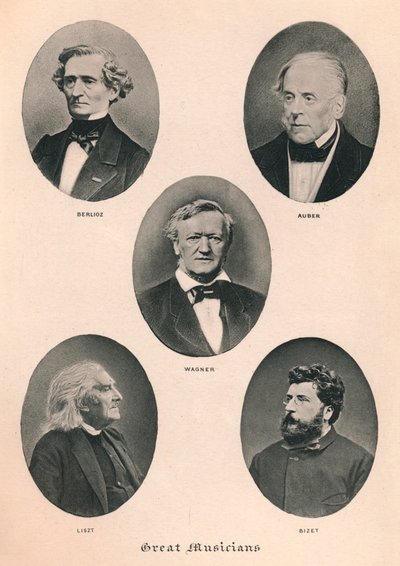 Stora musiker - tavla II., 1895 av Unbekannt