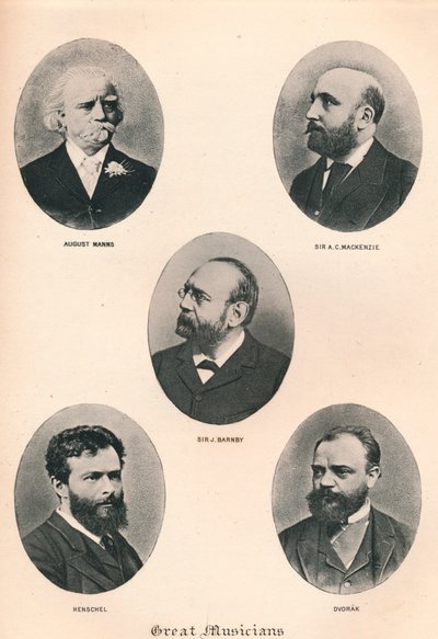 Stora musiker - tavla VIII., 1895 av Unbekannt