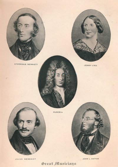 Stora musiker - tavla V., 1895 av Unbekannt