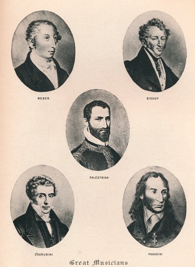 Stora musiker - tavla XV., 1895 av Unbekannt