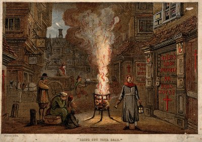 Den stora pesten i London, 1665 av Unbekannt