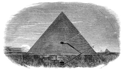 Den stora Keopspyramiden i Giza används som ett astronomiskt observatorium av Unbekannt