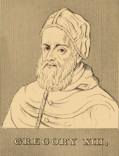 Gregorius XIII, 1502-1585, 1830. av Unbekannt