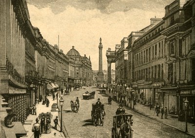 Grey Street, Newcastle-on-Tyne, c1890. av Unbekannt