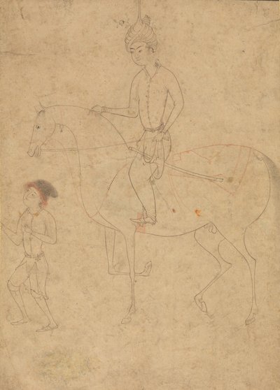 Brudgum och ryttare, 1540-50. av Unbekannt