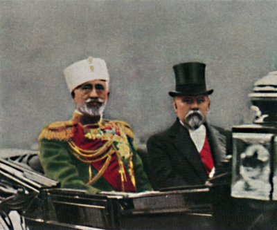Storhertig Nikolai Nikolajevitj 1856-1929 och Poincaré född 1860, 1934. av Unbekannt