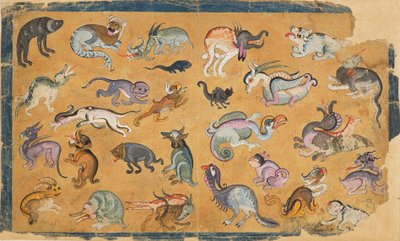 Groteska djur, 1700-1800-talet av Unbekannt