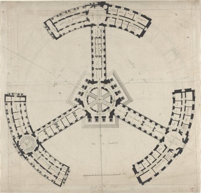 Grundplan för en konstakademi, 17501790. av Unbekannt