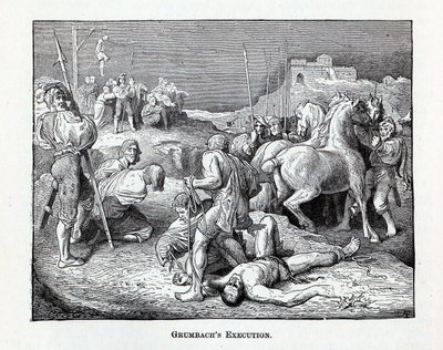 Grumbachs avrättning, 1882 av Unbekannt