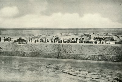 Bevakning av Suezkanalens stränder, 1919. av Unbekannt