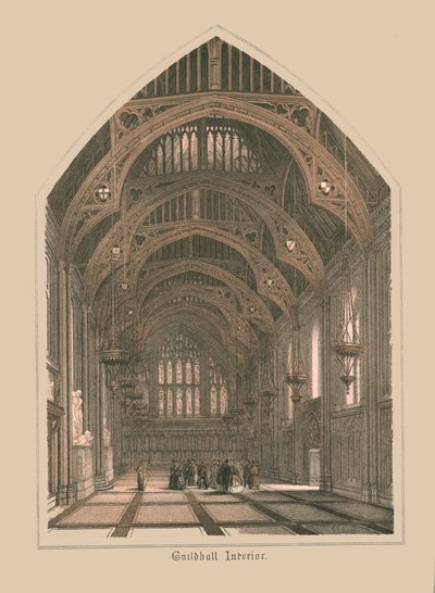 Guild Hall interiör, 1886. av Unbekannt