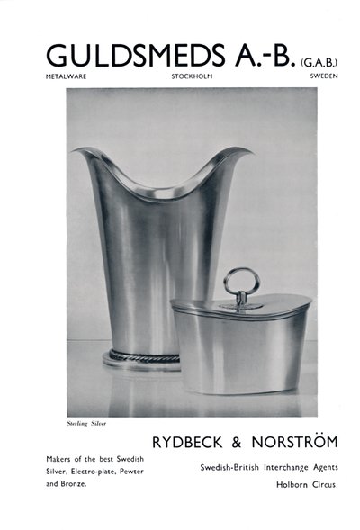 Guldsmeds A.-B. PLADDRA. - Sterling Silver - Rydbeck & Norström., 1939 av Unbekannt
