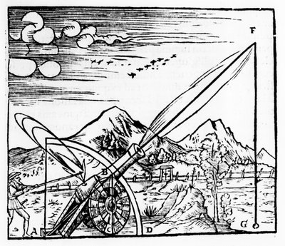 Gunner avfyrar en kanon, 1561 av Unbekannt