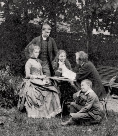 Gustave Eiffel, fransk ingenjör, med sin familj, 1882 av Unbekannt
