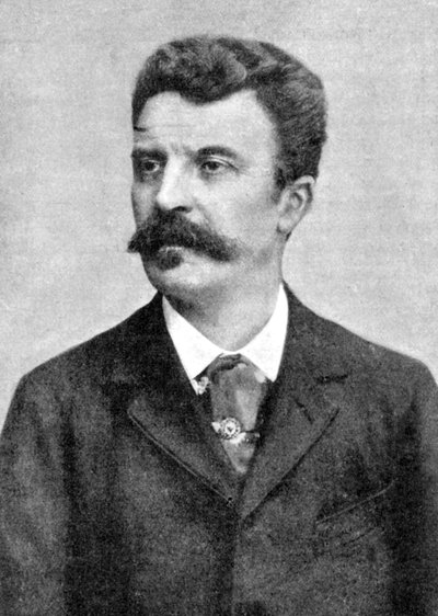 Guy de Maupassant 1850-1893, fransk författare, tidigt 1900-tal av Unbekannt