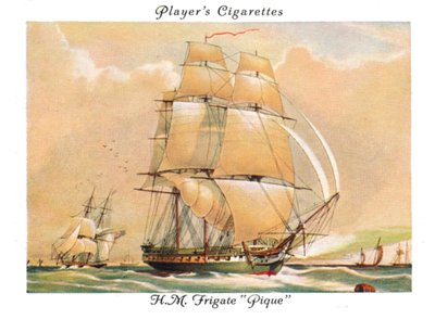 H.M. Frigate Pique, 1936. av Unbekannt