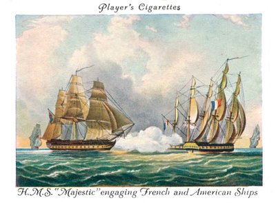 H.M.S Majestic engagerande franska och amerikanska fartyg, 1936. av Unbekannt