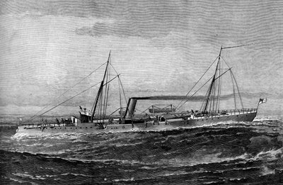 HM Torpedo Gun Boat Rattlesnake, 1887 av Unbekannt