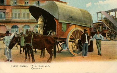 Havanna - A Merchant Cart, Wagon, c1910. av Unbekannt