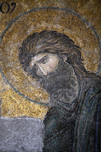 Hagia Sophia Deesis mosaik - Johannes Döparen Istanbul Turkiet av Unbekannt