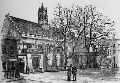 Hall och bibliotek, Grays Inn, 1890 av Unbekannt