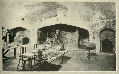 Hampton Court Palace - en del av palatsköket som hålls precis som det var på Wolseys tid av Unbekannt