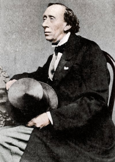 Hans Christian Andersen, dansk författare och poet, mitten av 1800-talet av Unbekannt