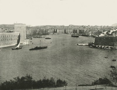 Utsikt över hamnen, Marseille, Frankrike, 1895. av Unbekannt