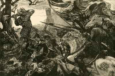 Harold i slaget vid Hastings, 1066, 1890. av Unbekannt
