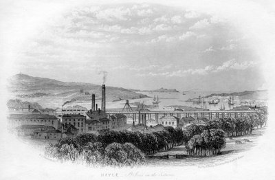 Hayle St Ives i fjärran, c1860 av Unbekannt