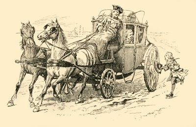 Han kallade till kusken att sluta, 1907. av Unbekannt