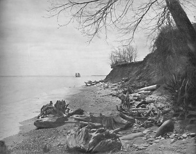 På väg mot stranden, Lake Michigan, c1897. av Unbekannt