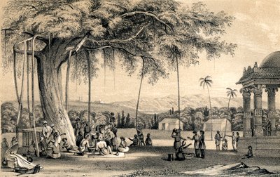 Chef för byn som håller sitt hov, 1847 av Unbekannt