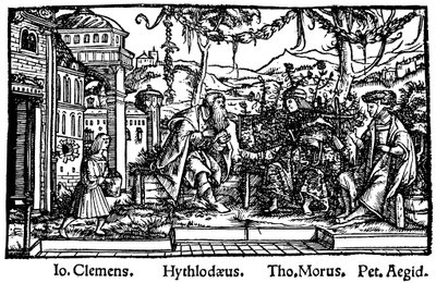 Huvudstycke från Thomas Mores Utopia, 1518 av Unbekannt