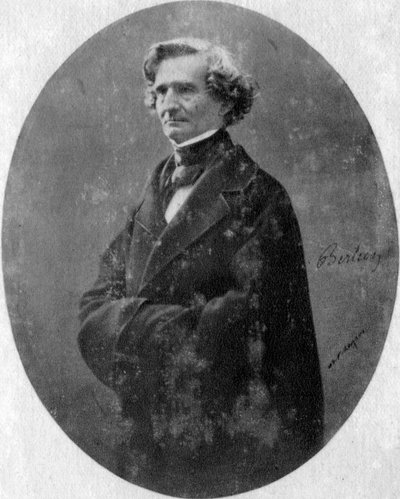 Hector Berlioz, fransk romantisk kompositör, c1845-1869 av Unbekannt