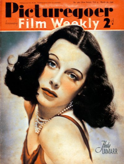 Hedy Lamarr 1914-2000, österrikisk-född amerikansk skådespelerska, 1940 av Unbekannt