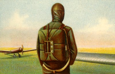 Heinecke fallskärm, c1918, 1932. av Unbekannt