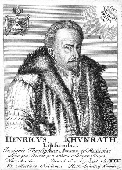 Heinrich Khunrath, tysk kemist och alkemist, 1725 av Unbekannt