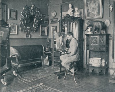 Henri Gervex i sin studio, c1897 av Unbekannt