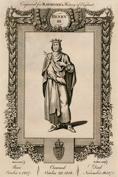 Henrik III, 1207-1272, c1787. av Unbekannt